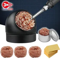 Nettoyeur de pointe de fer à souder, livres à dessouder, boule de soudage, filtre à mailles de fer, support de fil métallique, boule en acier 18, dissolvant 1