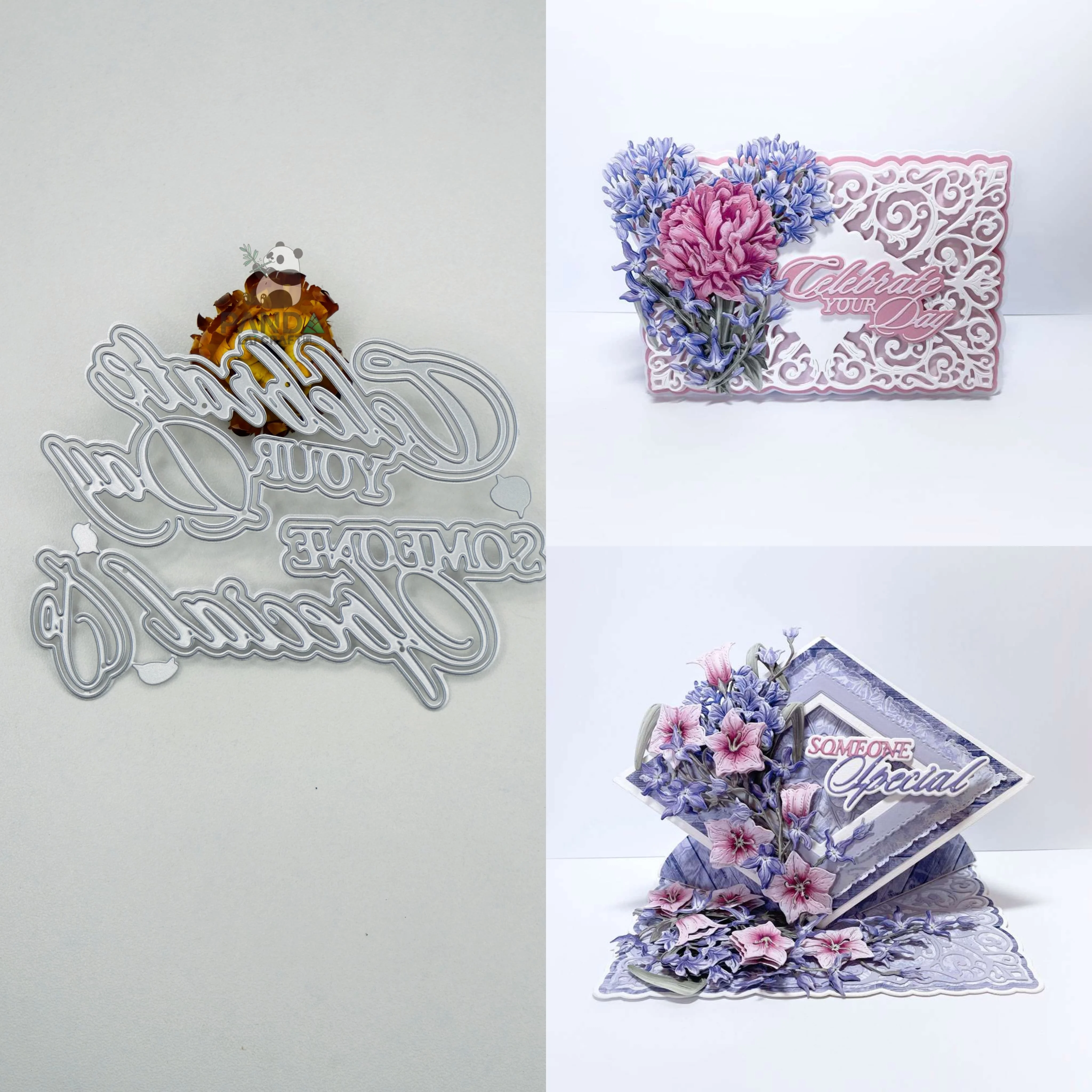 PANDALAI Affectionate Sentiments Die Set Metal Cutting Dies DIY AlbumDecorative Embossing Paper Card Crafts Blade Punch Stencils