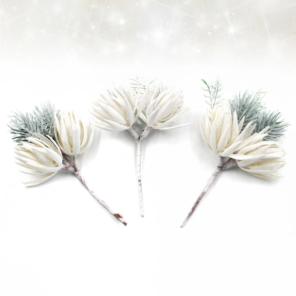 

6pcs Artificial Flower Bouquet Elegant Craft Decoration for Wedding Christmas Party Home DIY Flowers DecorFlower nament