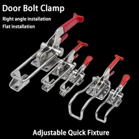 Hebilla de pestillo de puerta, hebilla de bloqueo de fijación rápida, hebilla de caja de bloqueo, herramienta de sujeción de abrazadera ajustable, perno de puerta de prensa rápida