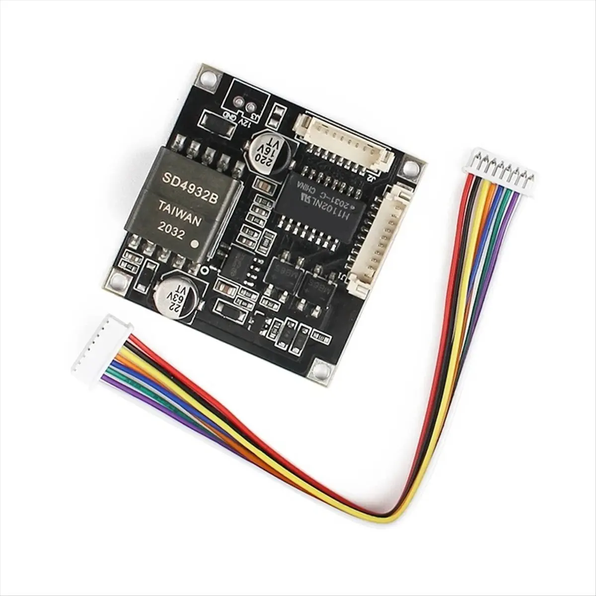 DT60 48V to 12V PoE Module for Security CCTV Network IP Cameras Power over Ethernet Modules IEEE802.3af 12V1.5A Output 15W
