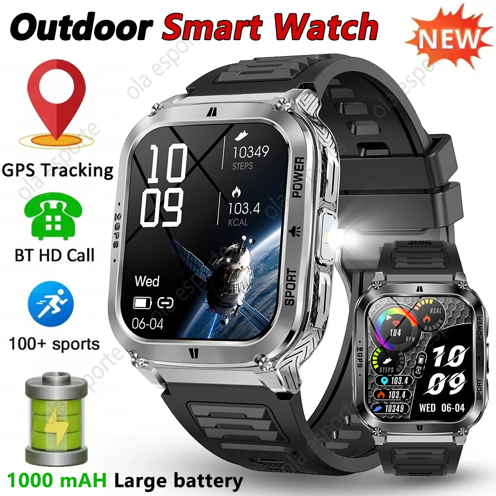 

Smart Watch Men Women 1.83" AMOLED Screen 1000mAh Bluetooth Call Sports Fitness Bracelet IP68 Waterproof Smartwatch For Android