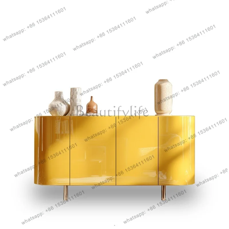 Natural Wood Living Room Cabinets Korean Dustproof Nordic Narrow Living Room Cabinets Modern Meuble Rangement