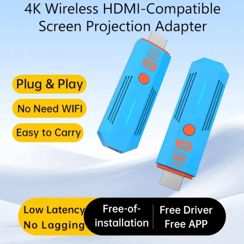 

Wireless HDMI-Compatible Video Transmitter and Receiver Extender kit TV Stick Dongle Adapter For PC Camera Laptop To Monitor TV