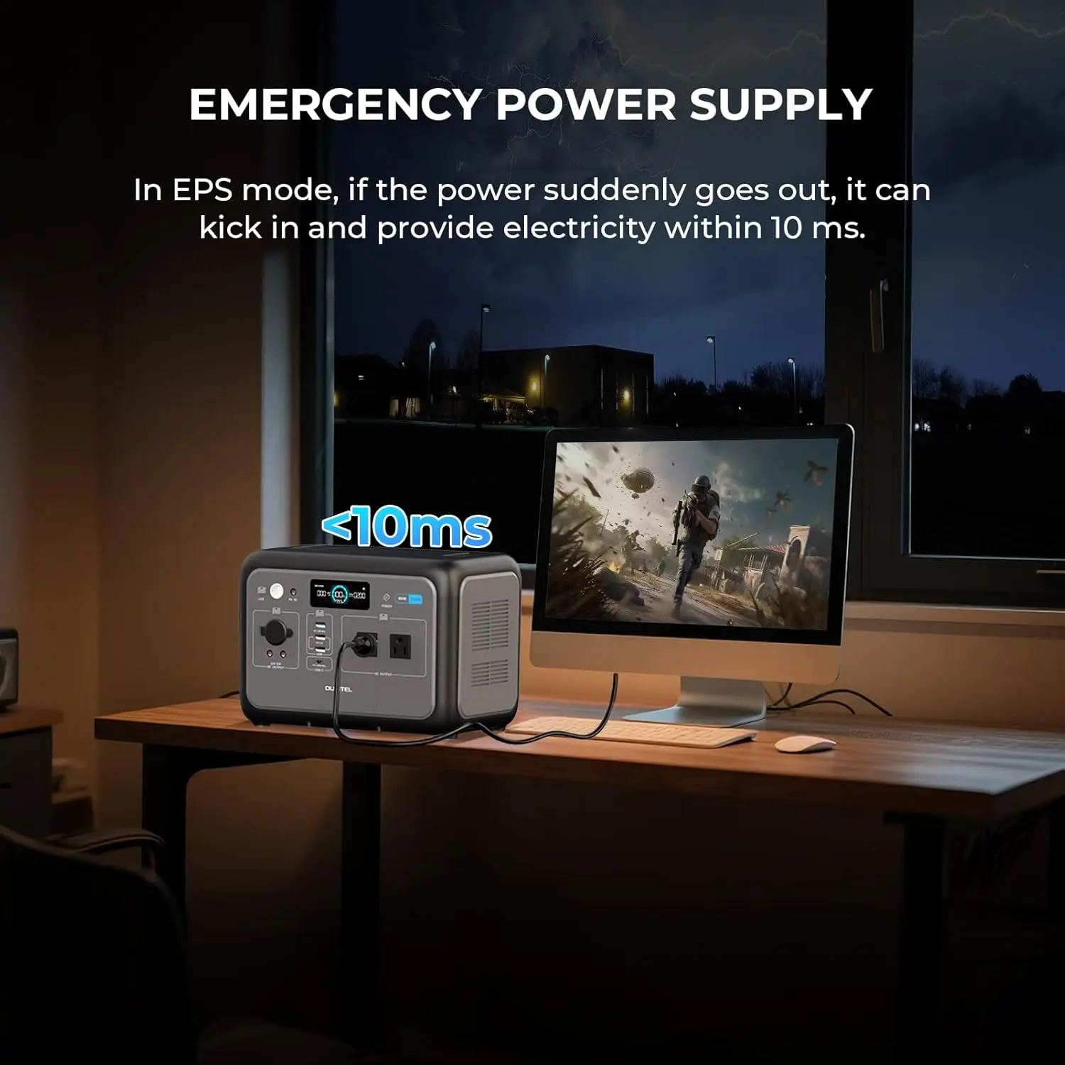 OUKITEL P800E PLUS Portable Power Station Solar Generator 800W 512Wh Lifepo4 Battery Home Backup Outdoor Camping Mobile power