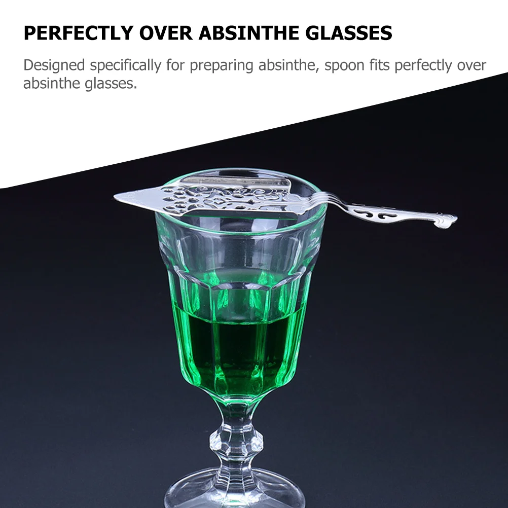 Absinthe Spoon Sugar Cubes Filter Stainless Spoons Dripper Wormwood Multifunction Household Steel Multi-function Supply