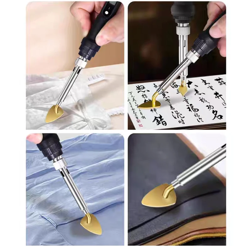 Mini Iron for Doll Clothes 60W Small Craft Iron with Adjustable Temperature Replaceable Tip for Patches Shoes Hats - Easy to Use image 5