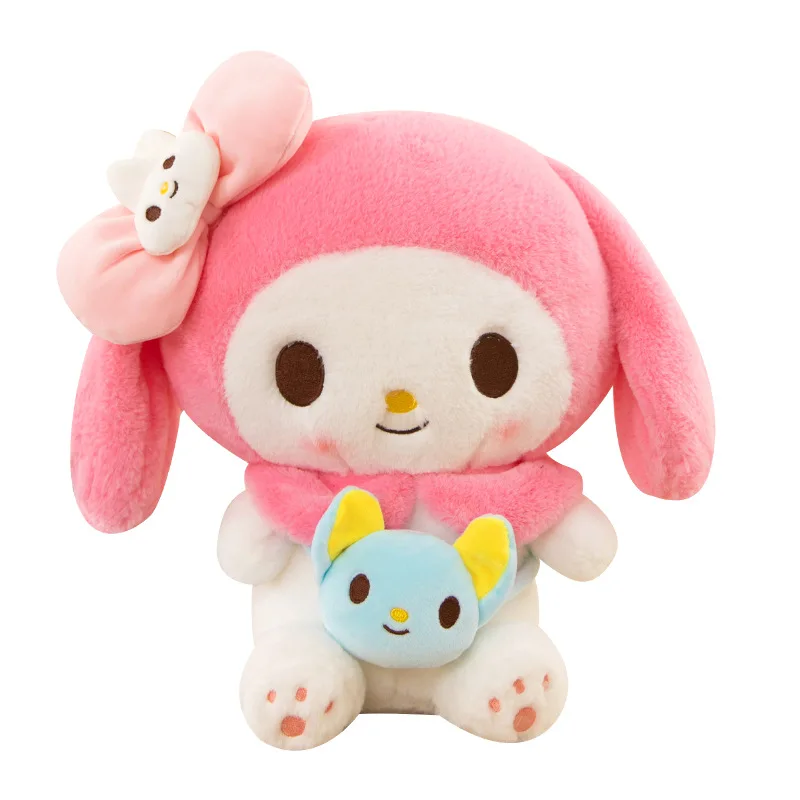 Sanrio Kuromi Bonecas de Pelúcia para Crianças, My Melody Cinnamoroll, Almofada Macia Recheada, Anime Figure Cartoon, Decoração do Quarto, Presente Brinquedos, Quente, 40 cm, 50cm