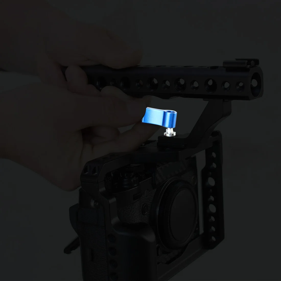 2x mini verstellbar m6 m5 1/4 Gewinde l-Typ T-Form Griff knopf Adapters ch raube für gopro für dji für insta360 dslr Foto zubehör – Detail 2