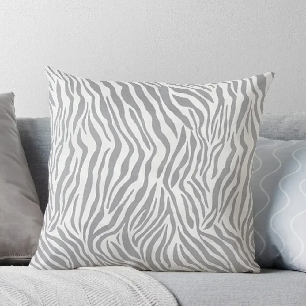 

Stylish Grey Zebra Print Throw Pillow bed pillows Cushion Cover For Sofa pillow