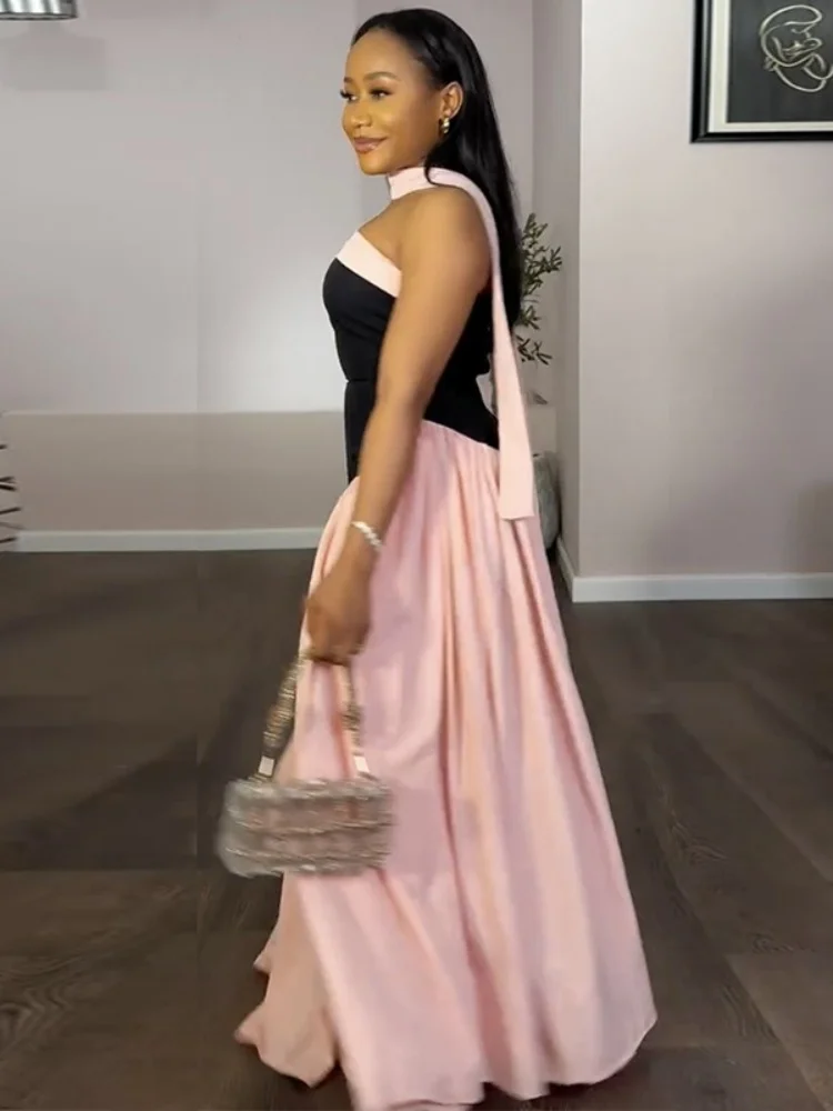 Wmstar Dress Women Wholesale Cross Border Summer New Style Fashionable Strapless Multi Color Low Waist Pleated Long 2026
