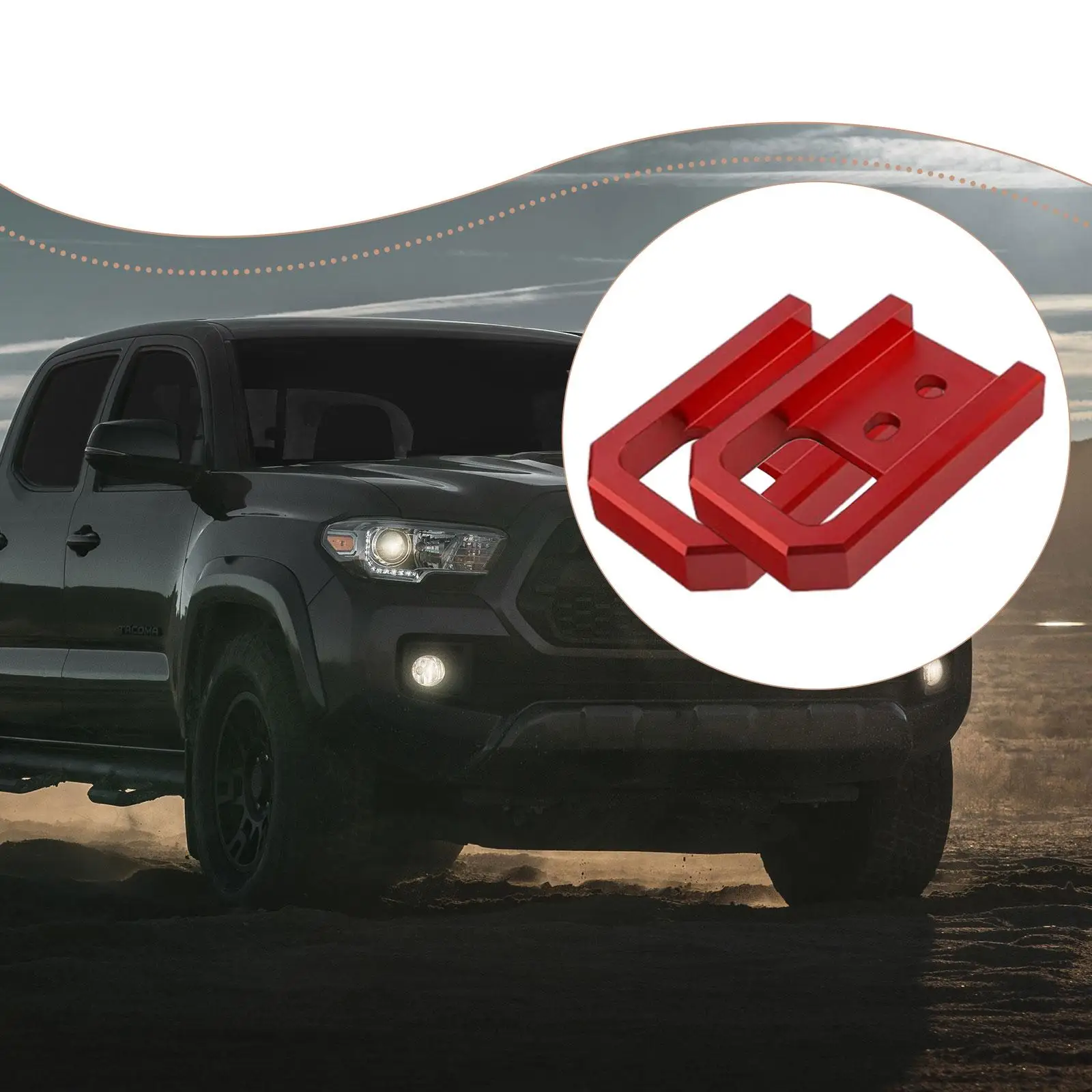 

2x Trailer Hook Truck SUV Trailer Hitch Rear Bumper Tow Hook Vehicle Towing Equipment for SUV Cars Replace Easy to Install