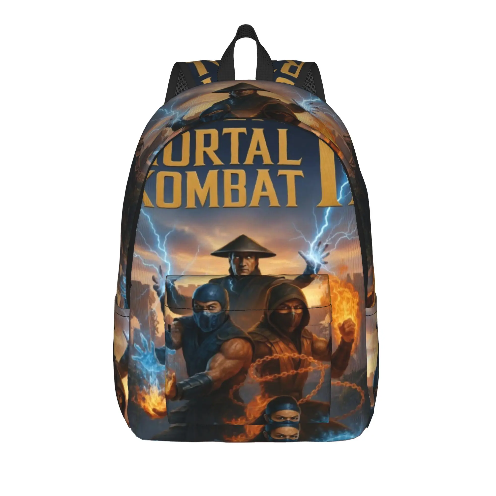 

Mortal Kombat II Moive 2026 Teenage Backpack Outdoor High School Hiking Travel Daypack for Men Women Laptop Canvas Bags