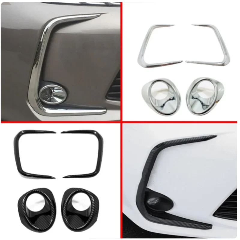 

Car Eyebrow Front Fog Light Lamp Frame Stick ABS Chrome Cover Trim Hood Panel Frame For Toyota Corolla E210 2019 2020 2021 2022