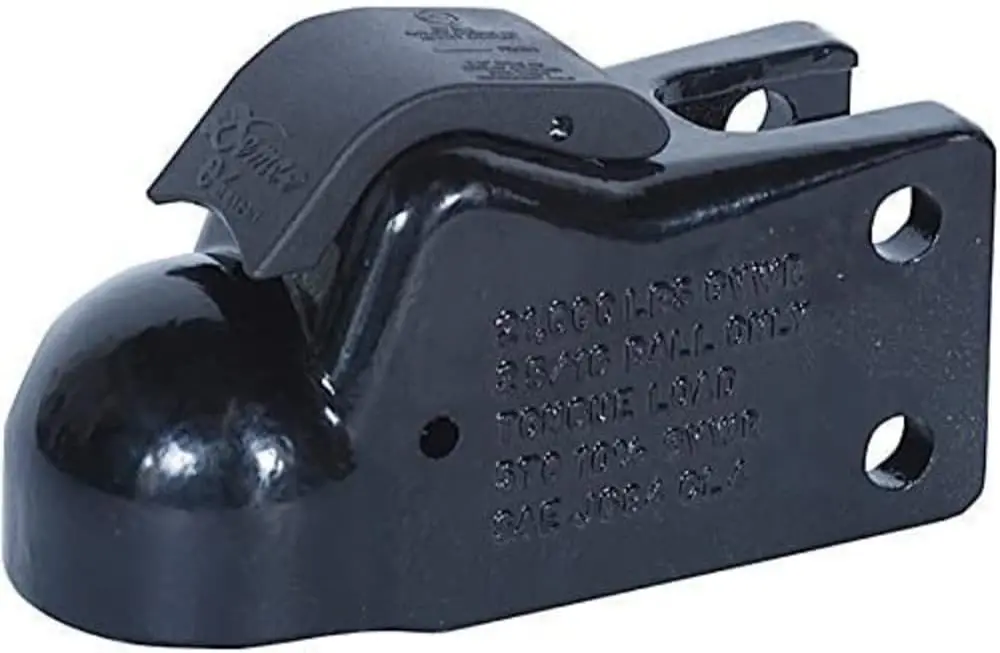 

Усиленный прицепной фаркоп для шаровой опоры 2-5/16 дюйма, грузоподъемность 21 000 фунтов, стальная конструкция с цинковым покрытием для крепления на кронштейн