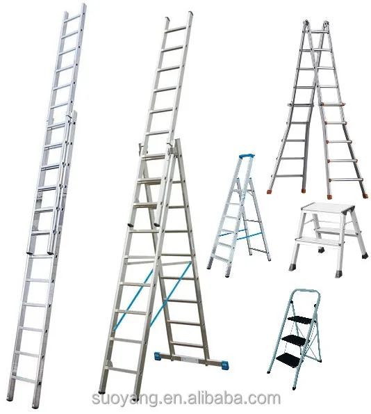 Mobile 10m aluminum telescopic cheap ladder/extension ladders