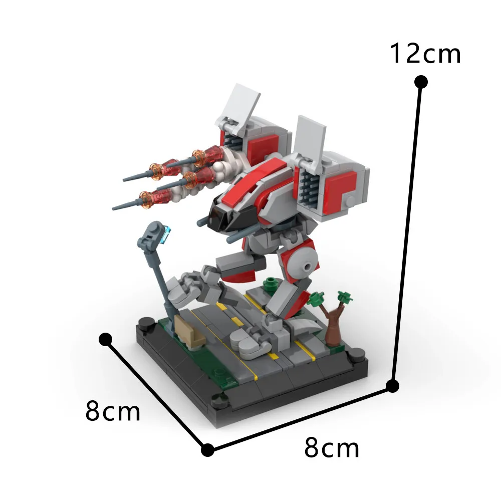 

C7520 Catapult Combat Machinery Micro-Mecha Diorama Model with Base 284 Parts