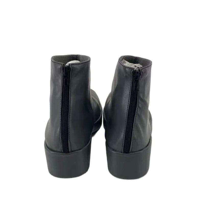 مكتبة الألعاب من Ruina Yan Vismok أحذية كوسبلاي أحذية سوداء مخصصة للنساء والرجال أحذية لعب الأدوار لحفلات الهالوين