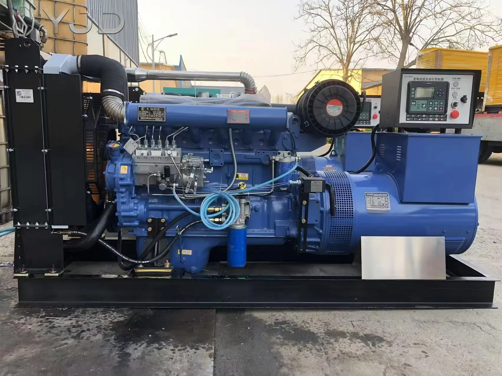 Weifang Engine R6105IZLD 155KW 190KVA Groupe Lectrog Ne Diesel Open Type With ATS Genset 1500/1800RPM Electric Generator