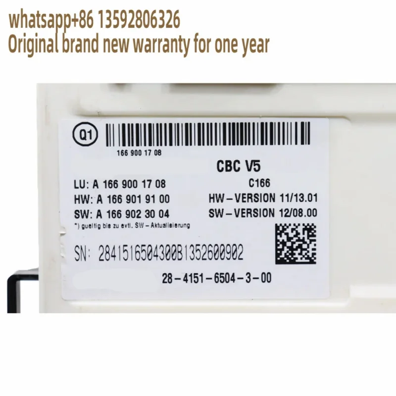 A1669001814 Control Module  For Mercedes Benz Gl Ml350 W166 13-16 Sam Electric Signal Activation