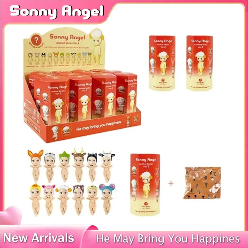 

Sonny Angel Lying Down Hippers Action Figures Cute Kawaii Mysterious Surprise Toy Anime Model Doll Children Christmas Blind Box