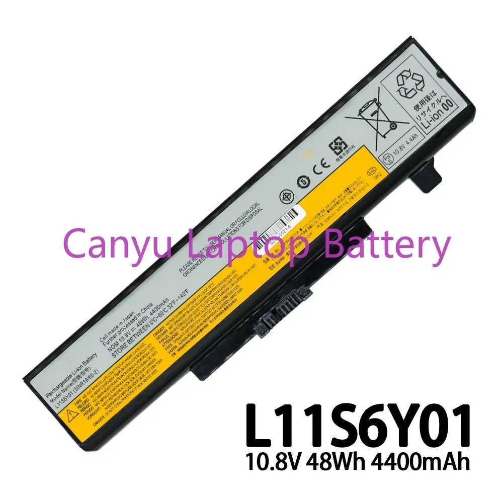 L11S6Y01    For Lenovo 6 Cells Y480 Y580 G400 G480 G500 G700 G580 Z380 Z580AM V480 L11M6Y01 L11N6R01 L11L6Y01 Laptop battery