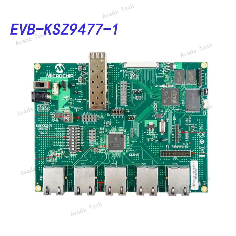 

EVB-KSZ9477-1 Ethernet development tool KSZ9477 Managed Switch Evaluation Board with SAMA5D36 MPU