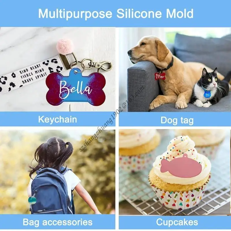 

Q6RB смола Casting Silicone Polm Pet для ключевой бренд -бренд подвесной ювелирные украшения DIY DIY
