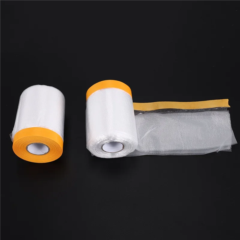 

Рулон пылевых листов, пластиковая малярная пленка в рулонах, драпировка, малярная пленка с самоклеющейся лентой для покраски покрытия мебели-A65M