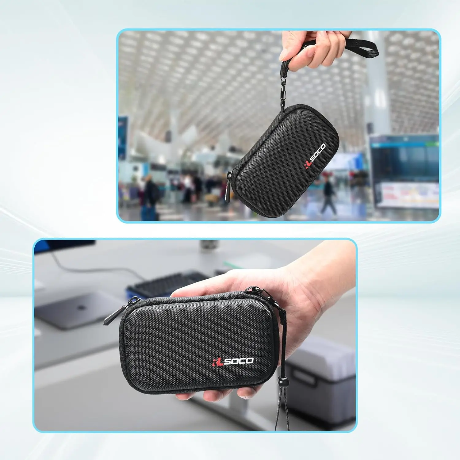 Étui rigide de souris de voyage pour Corsair Sabre V2 PRO, Protection, lanière de souris de jeu sans fil pour souris, accessoires rigides