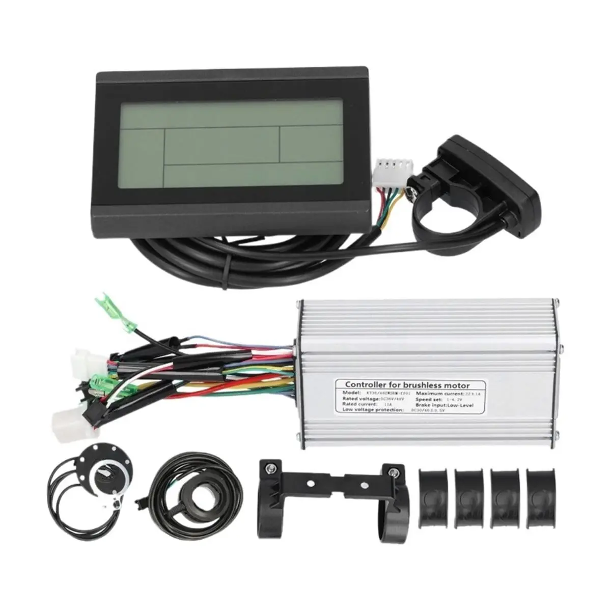 36/48V Electric Bicycle Controller 22A Brushless Motor Controller LCD3 LCD Display Intelligent Control 9 Tubes PAS