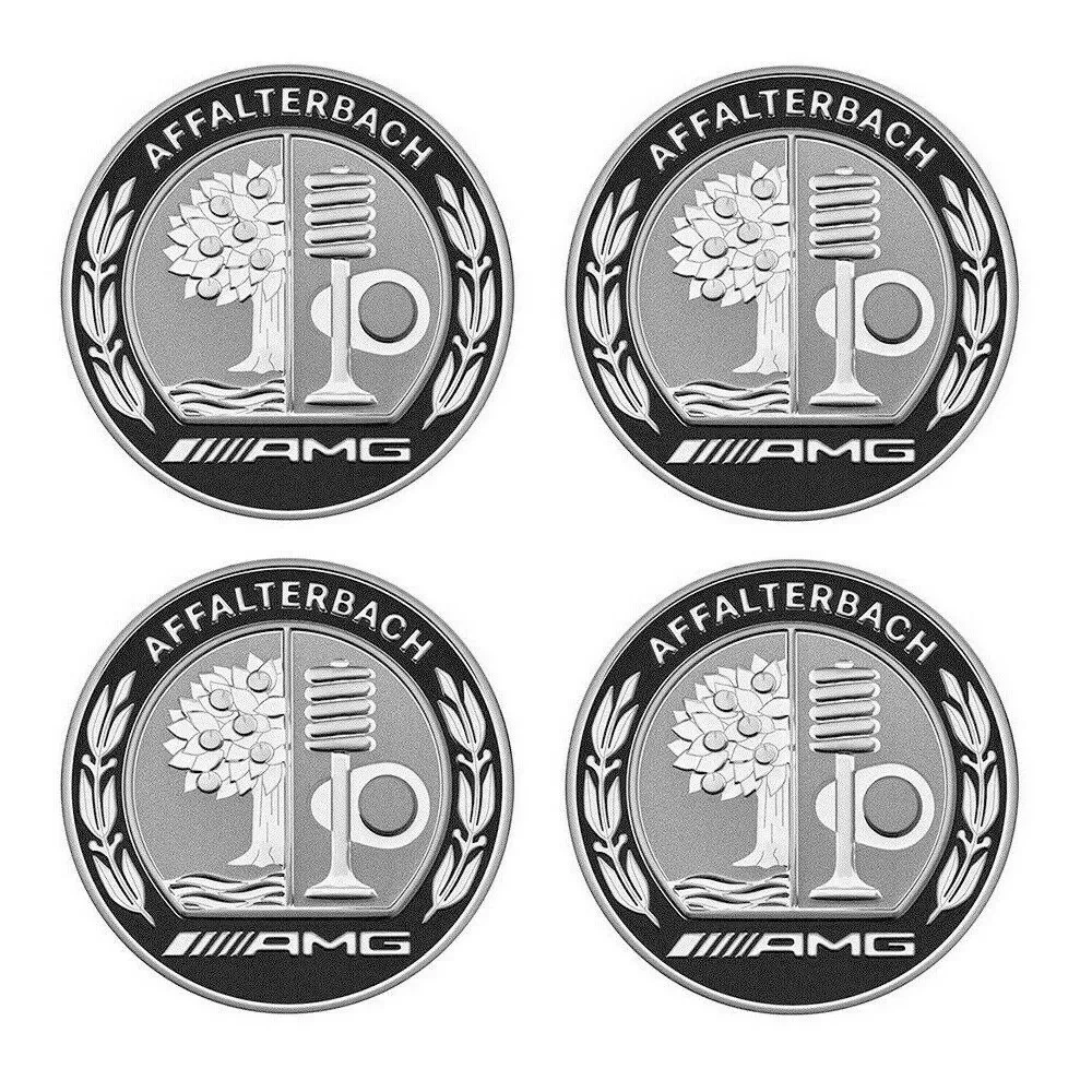 

4X Mercedes Benz Affalterbach 75 mm Emblem Wheel Rim Cover HubCaps Emblem