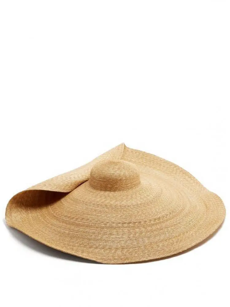 80cm Super large Brim Straw Sun Hats Women Summer Tourism Hat For Women For Travel Ladies Beach shading Sunscreen Overside Gorra