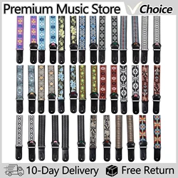 IRIN AS-Series Guitar Strap Acoustic Folk Electric Guitar Straps Ethnic Style Cotton Guitar Belts with Pick Pocket Accessories
