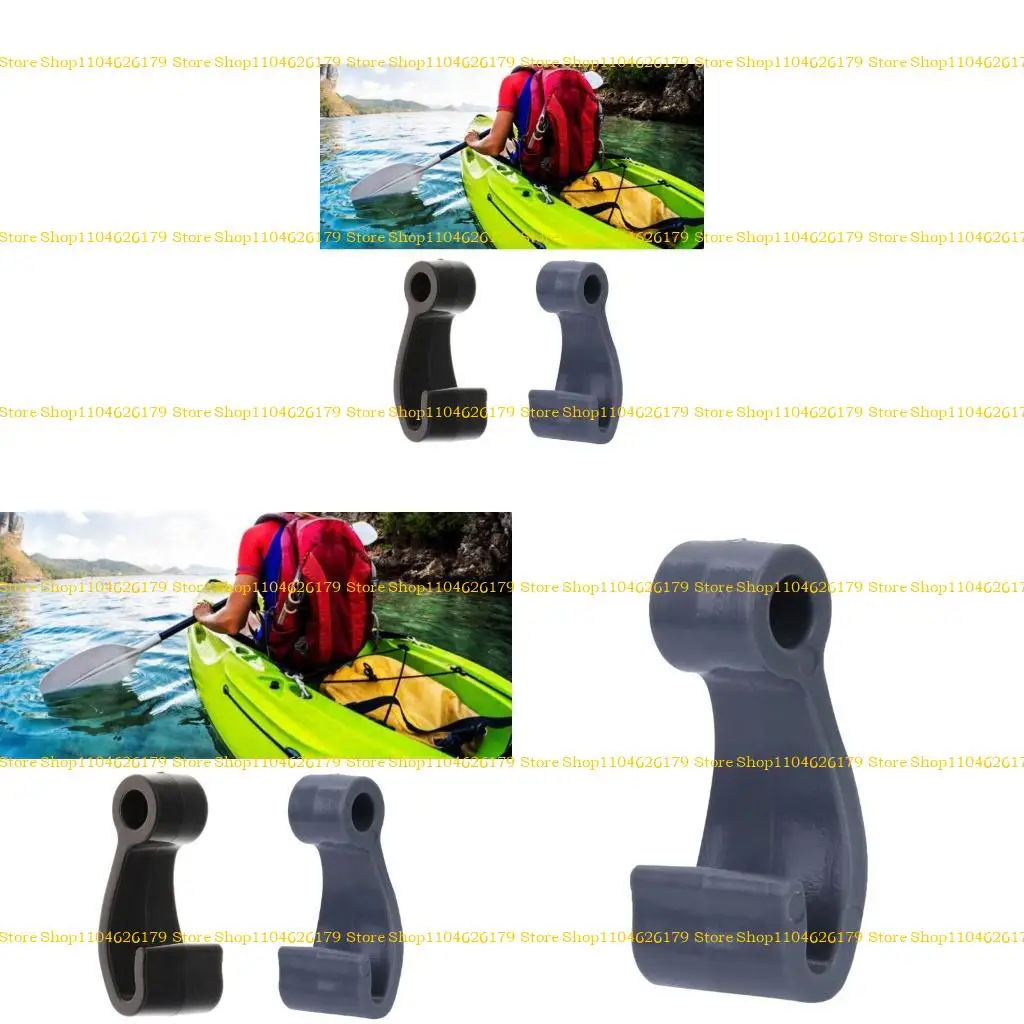 

A1A2 6 Pcs Kayak Plastic Fasten Rope Hooks Clip J Hooks Easy to Use