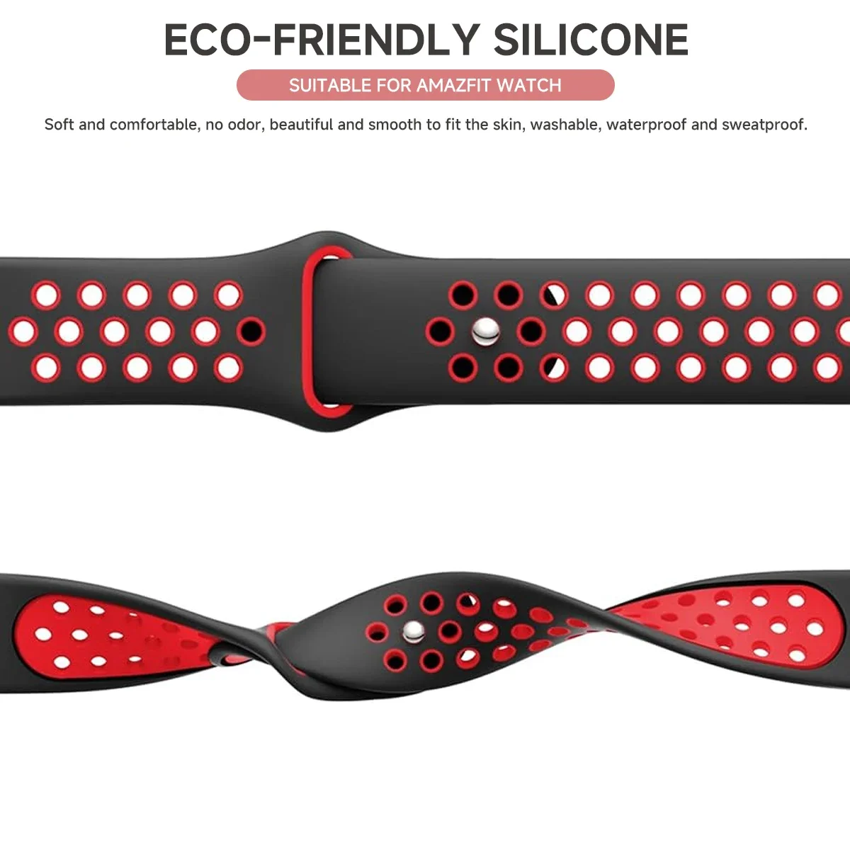 جديد تنفس سيليكون حزام ل Huami Amazfit T-Rex 3/2 ساعة ذكية الفرقة سوار رياضي أحزمة ل Amazfit T Rex Trex 2 Pro