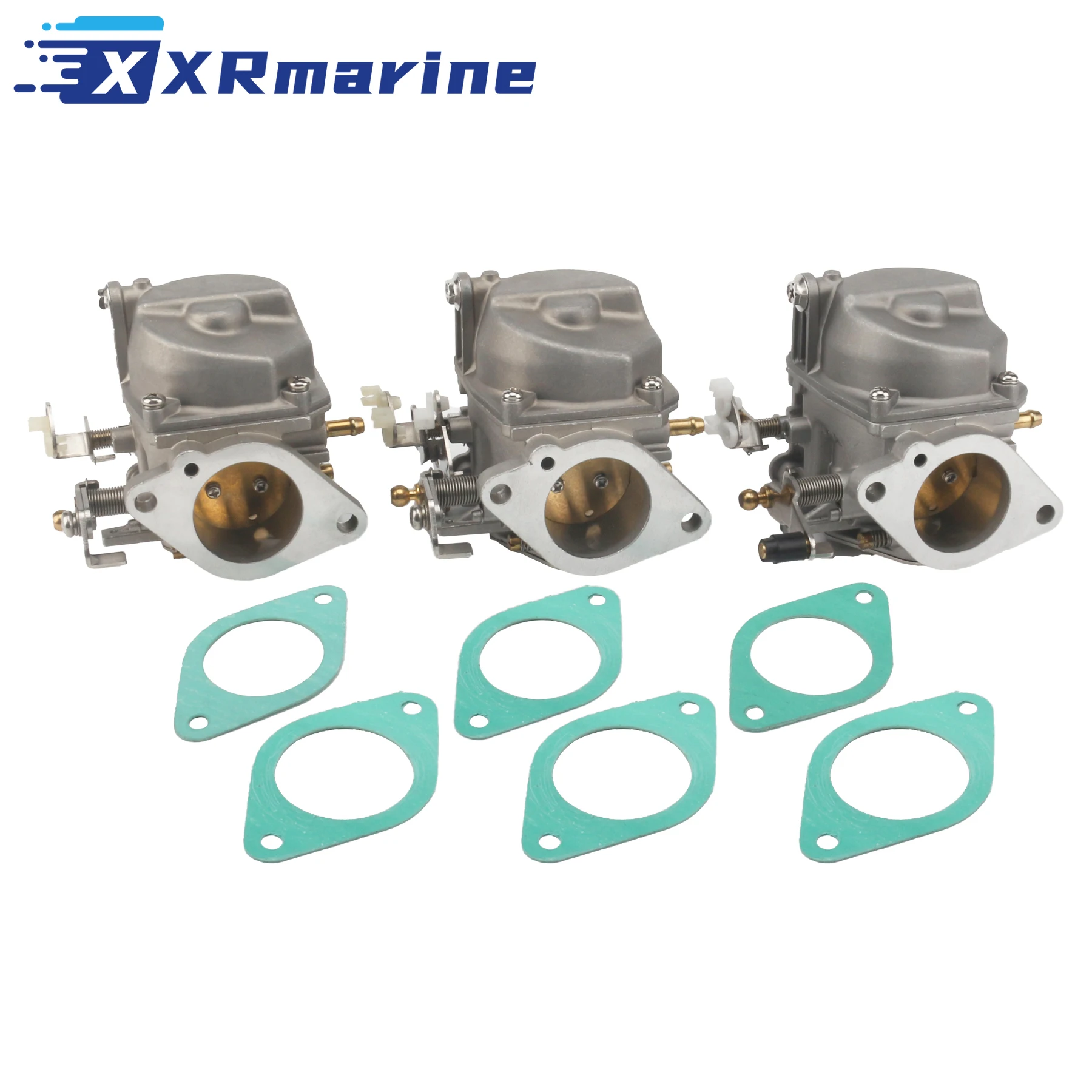 688-14301 Boat Carburetor Set with Gasket 688-14198-00 for Yamaha 2 Stroke 75 85 HP Outboard Engine 688-14302-42 688-14303-40