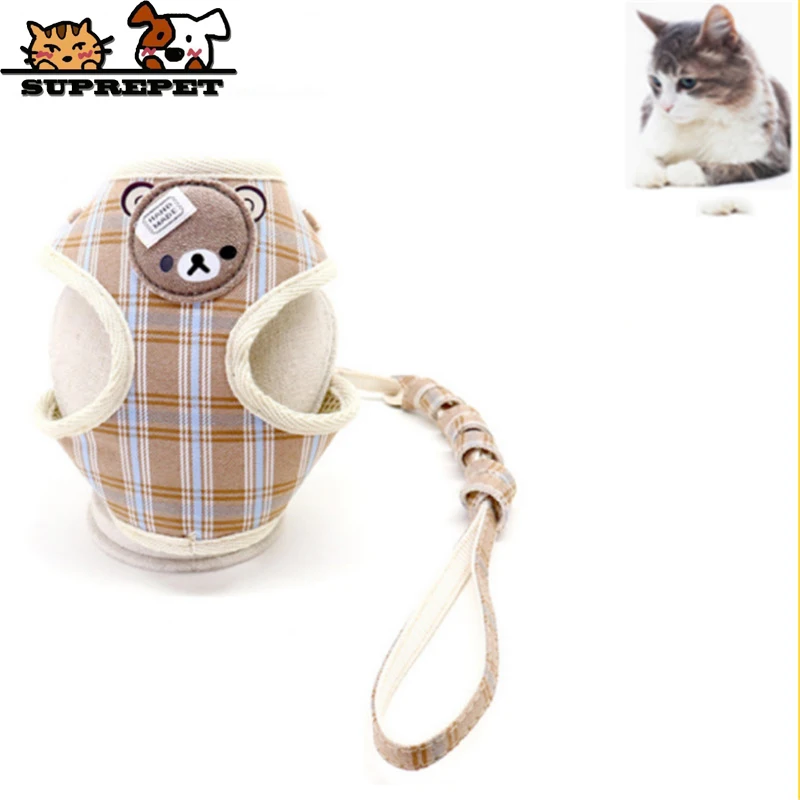 Suprepet Striped Bear Harness for Puppy Cute Dogs Adjustable Dog Coat Comfortable Pet Accessories Supplier All Seasons Outside