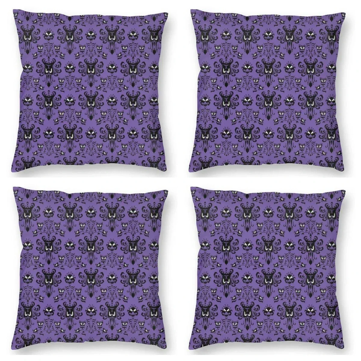 Haunted Mansion Pillow Sofa Halloween Ghost Happy Haunts Modern Cushion Cover Pillowcase 45x45cm 18x18Inch