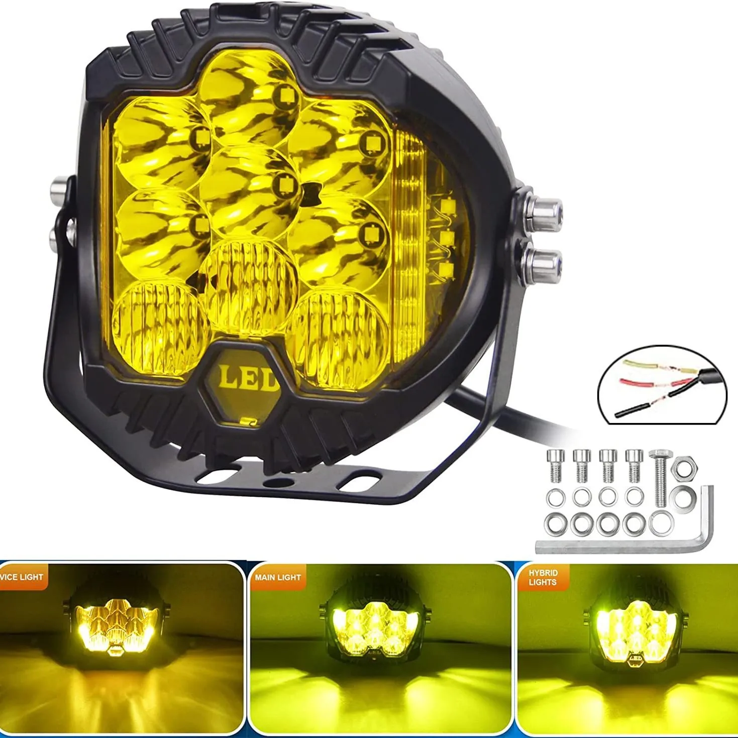 3'' 5'' 7'' Auto-LED-Sport-Arbeitsleuchten für Lada Offroad 4X4 Fahrzeug-Zusatzscheinwerfer LED 7 ZOLL Kombi-Fahrlicht Scheinwerfer