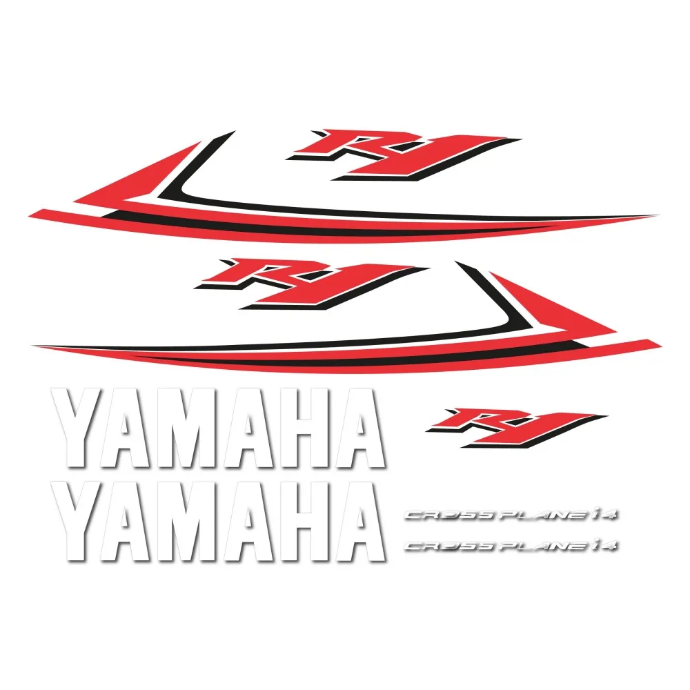 Motorbike road compatible sticker kit White Yamaha YZF R1 2009