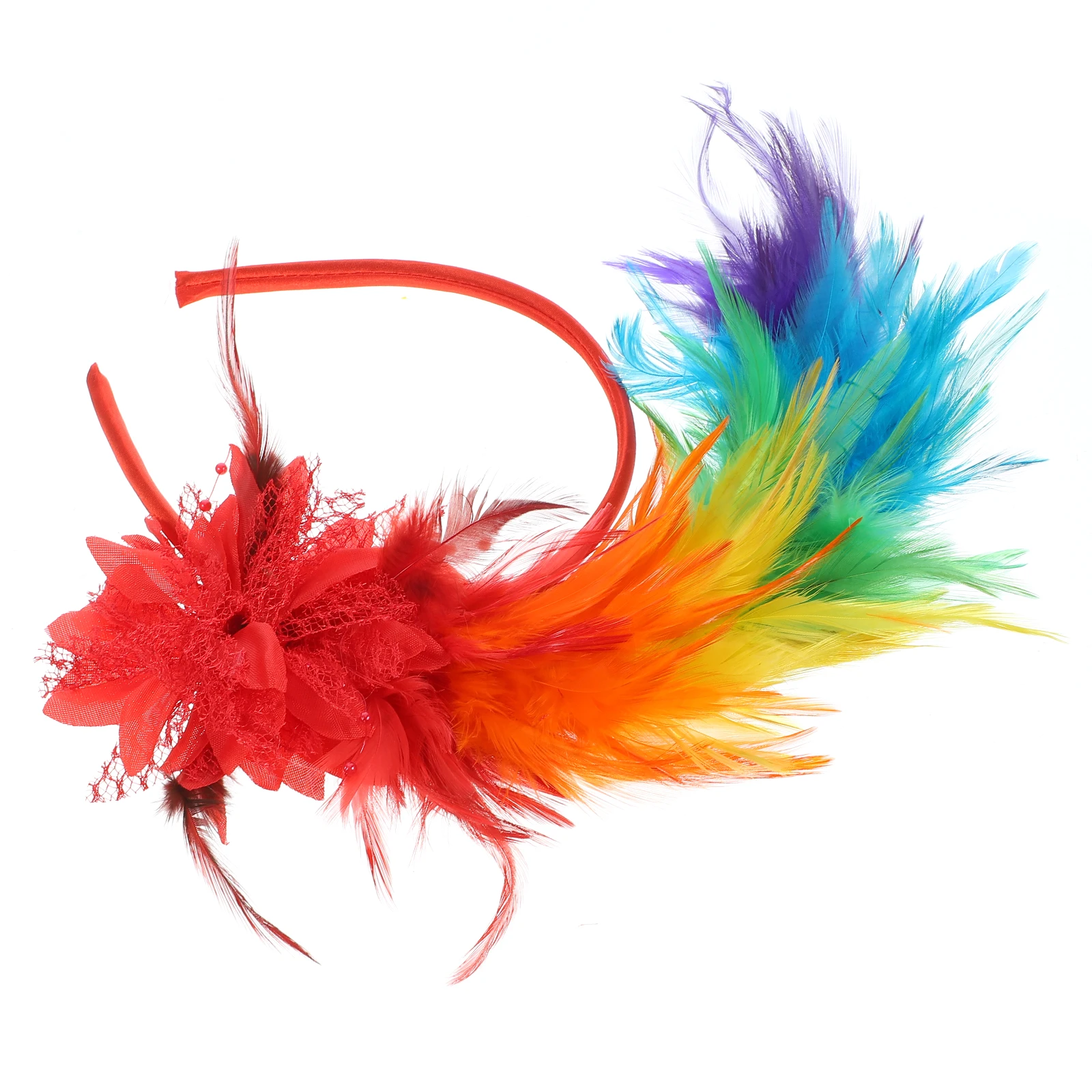 

Headband Women Black Plume Hair Accessories Vintage 1920s Headpiece Ladies Headdress Carnival Cosplay Party Wedding