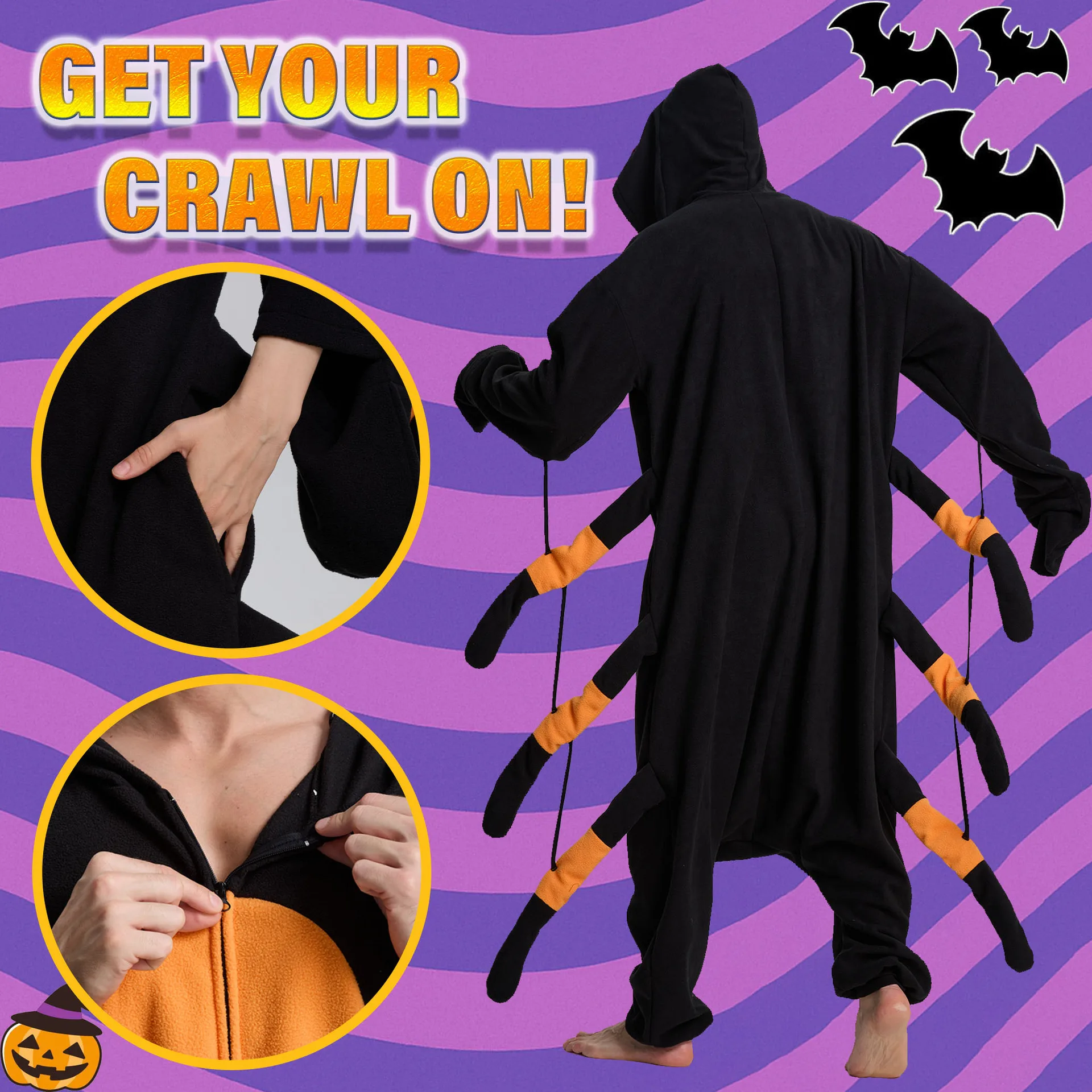 남성과 여성을 위한 할로윈 원지 겨울용 편안하고 통기성 좋은 라운지웨어 공룡 거미 스타일 겨울 파자마