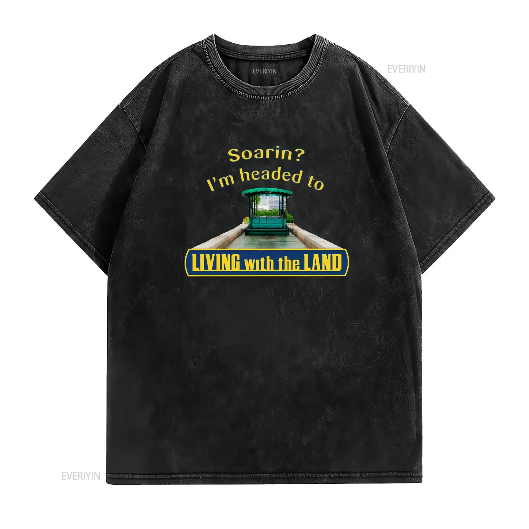 Soarin I m Headed To Living With the Land S 5XL Made in USA T Shirt vintage Washed Breathable Top For Everyday Wear Comfortable