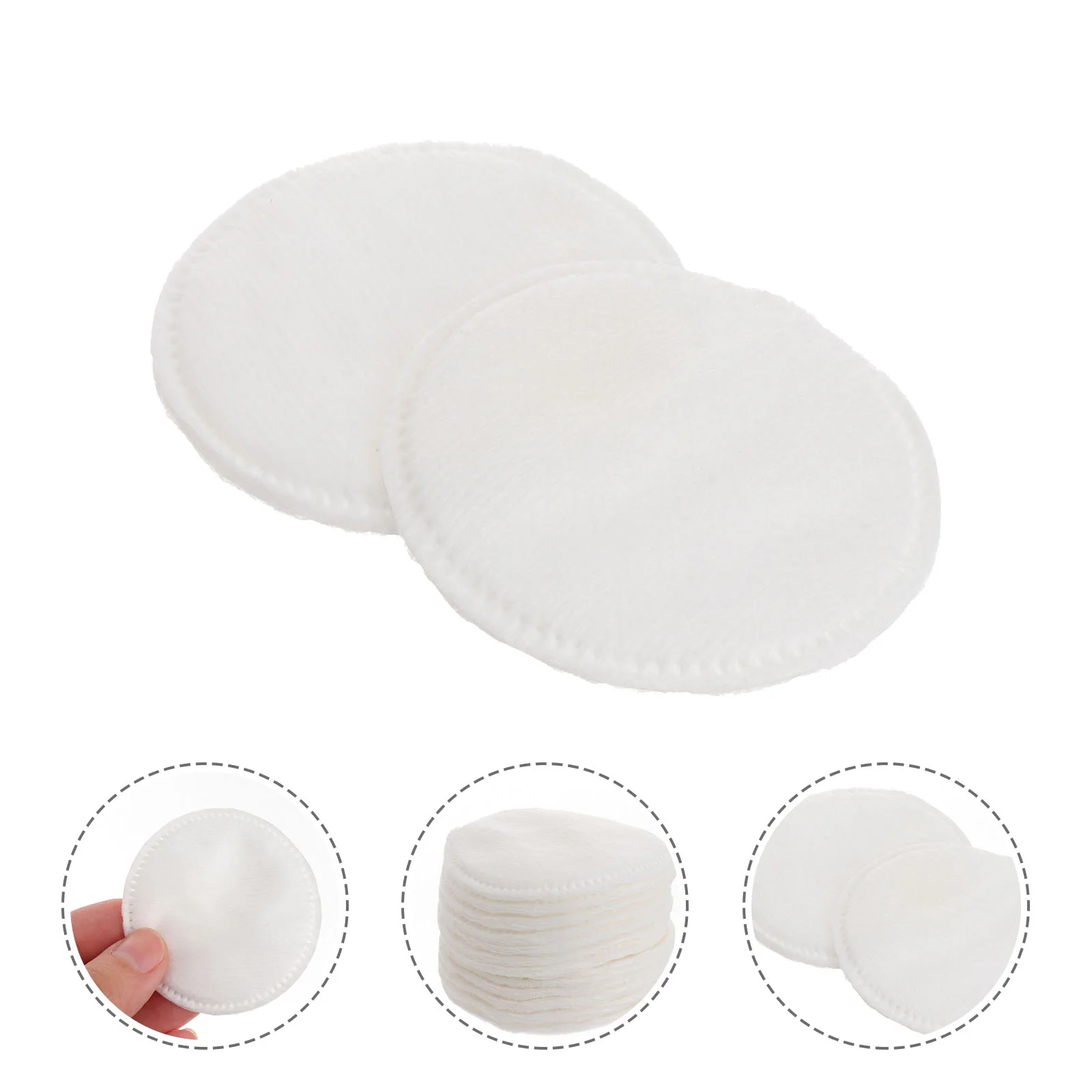 

300 Pcs Eye Makeup Remover Pads Simple Wipes Cotton for Face Disposable Facial White Rounds Miss