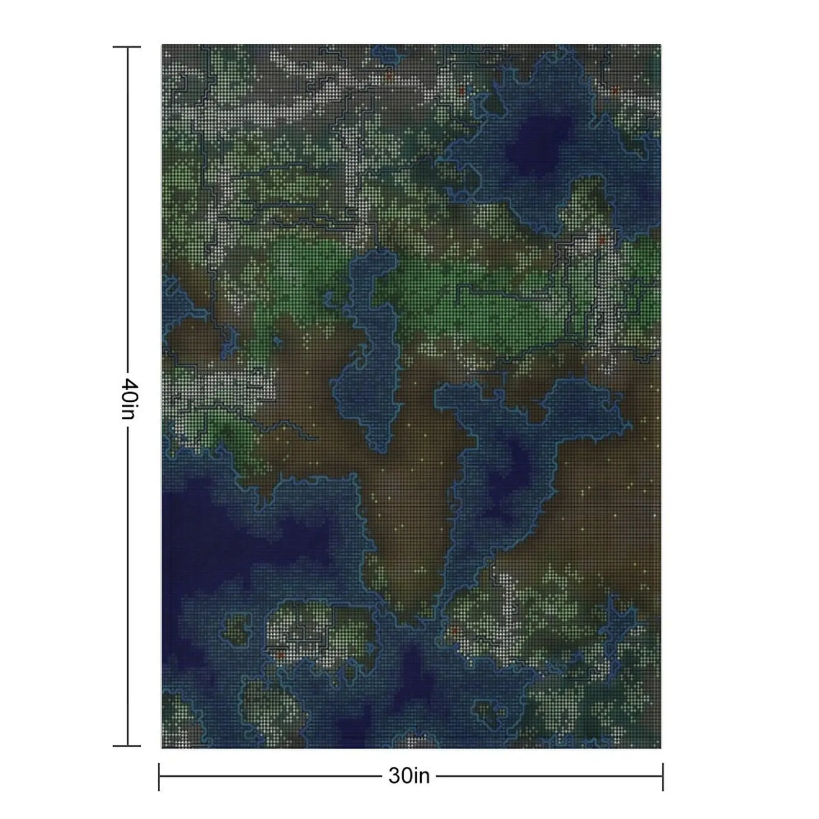 عالم القزم في Super Ultra 4K HD ASCII رمي بطانية أريكة سرير بطانيات ثقيلة مخصصة سياحية #3
