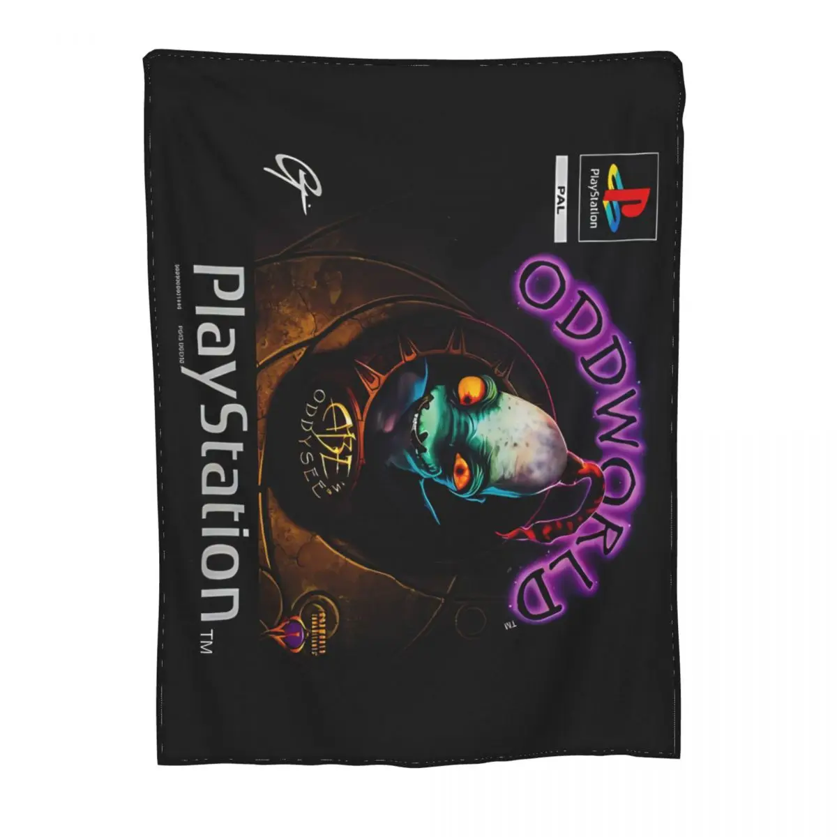 PS1 Oddworld Videogame An Ultra-Soft Micro Fleece Blanket