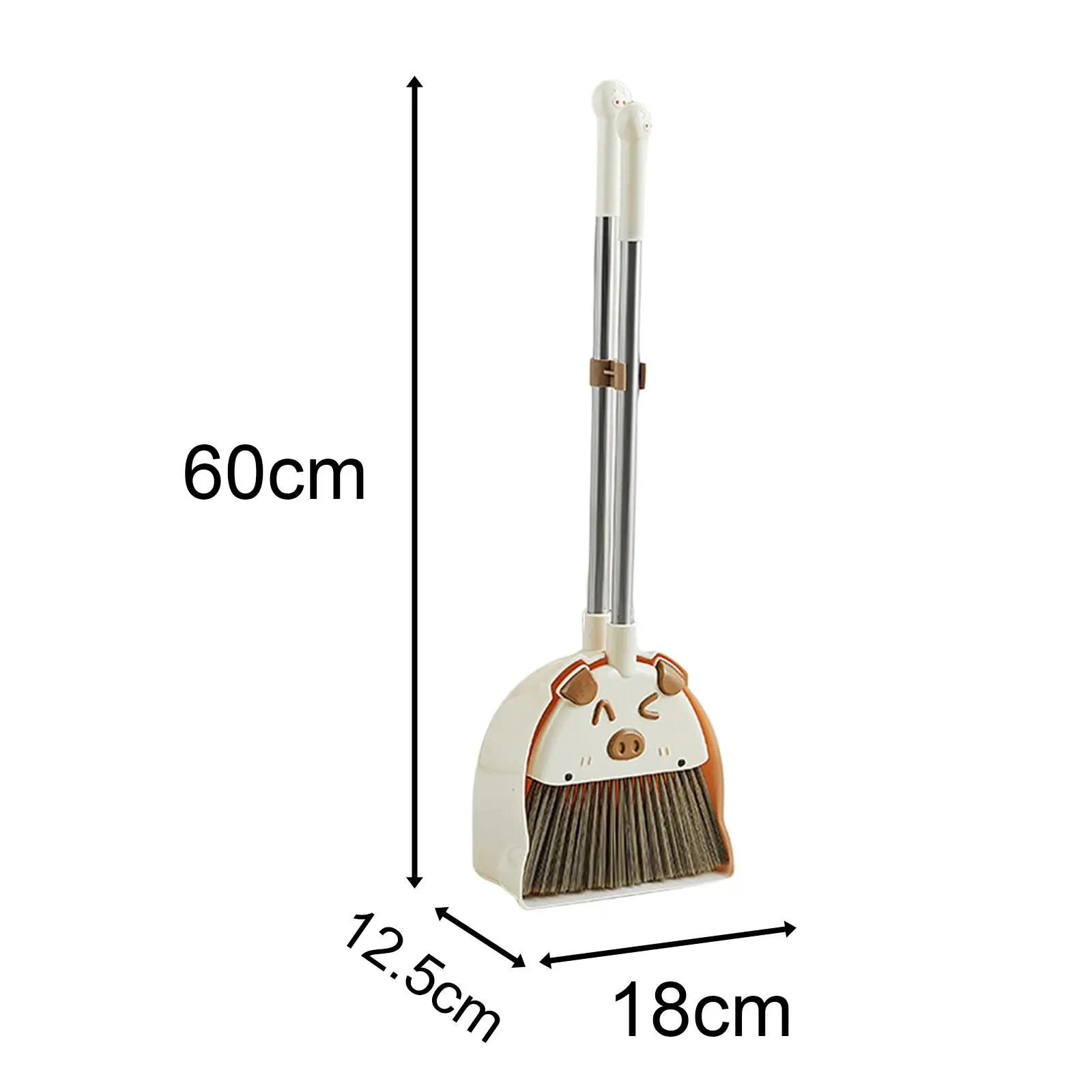 Household Mini Kids Broom and Dustpan Set Little Housekeeping Helper Set