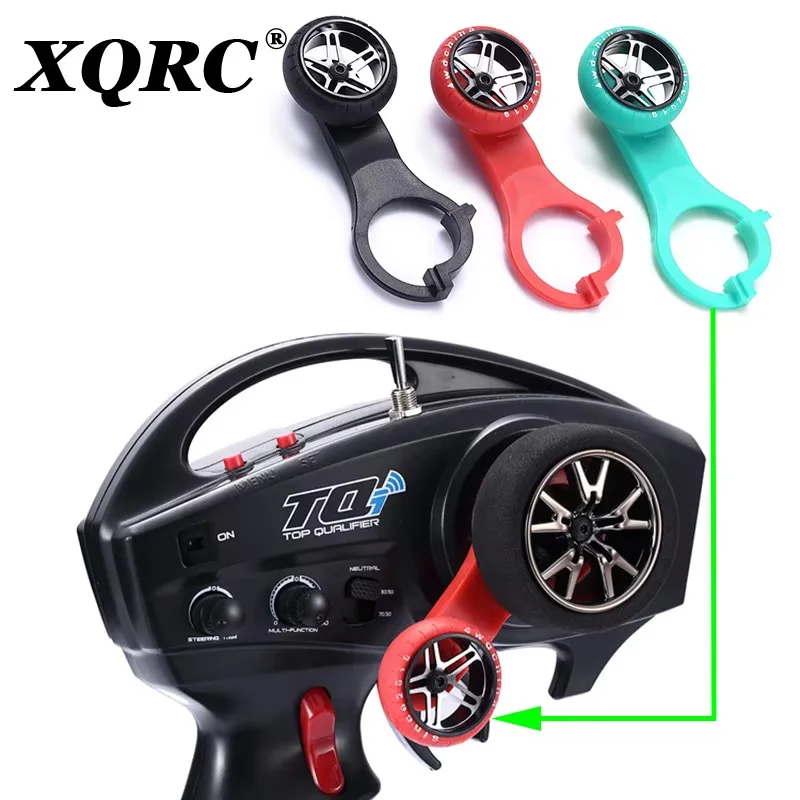 

TQI transmitter metal remote control handwheel is applicable to 1 / 10 RC track trx-4 trx4 trx6 UDR X-MAXX E-REVO SLASH