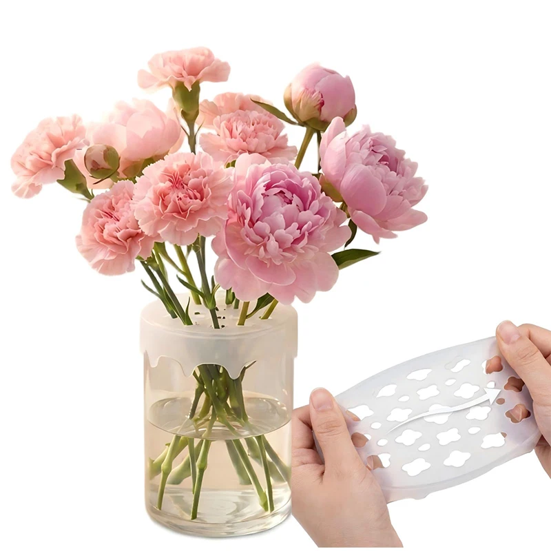 Flexible Silicone Flower Stem Holder Multifunctional Bouquet Shaping Device Reusable And Waterproof Easy To DIY Arrange Flowers
